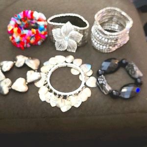 6 Unique Chunky Stretch Bracelets